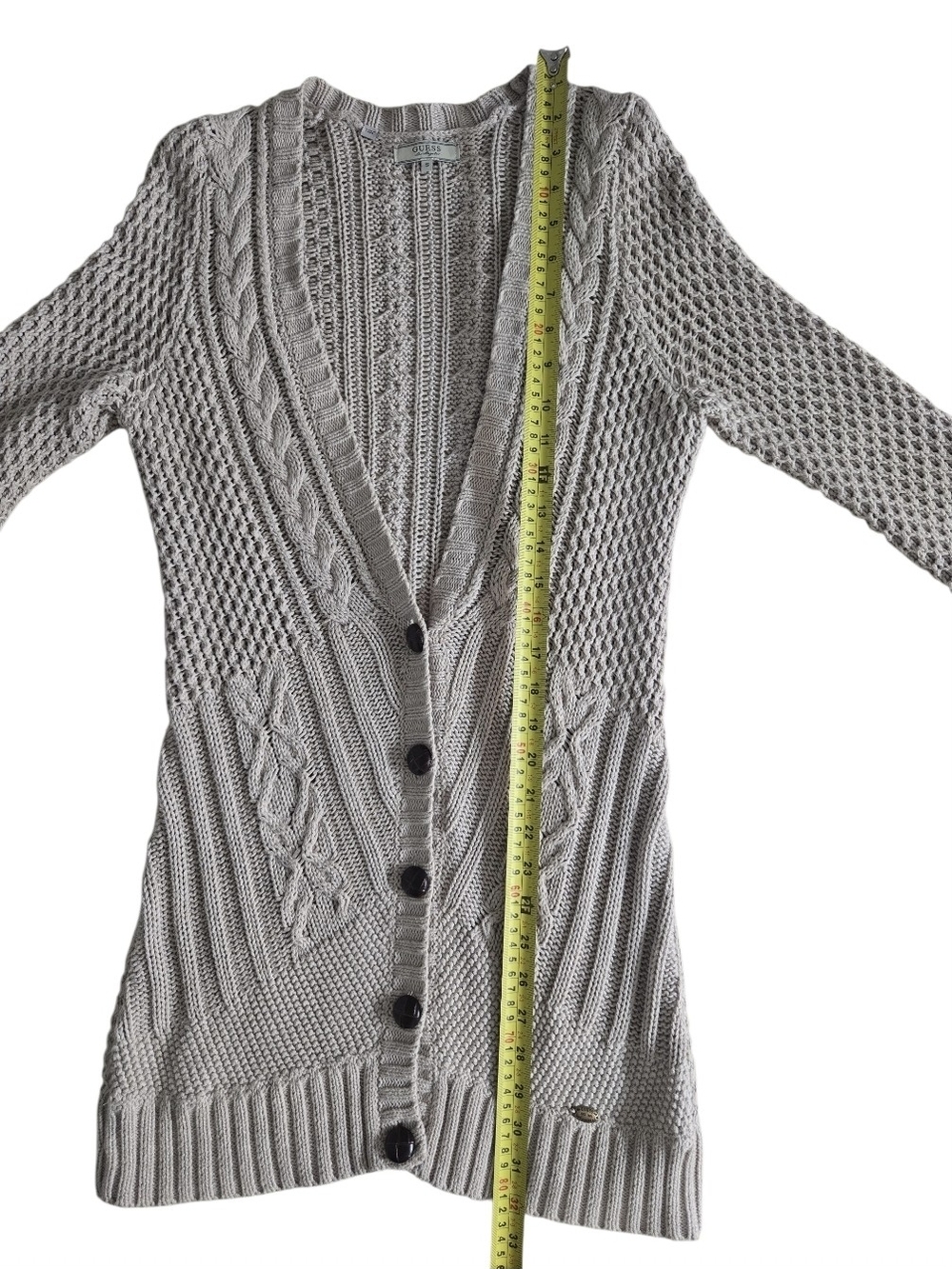 Guess Beige Cardigan Size S - Picture 4 of 10